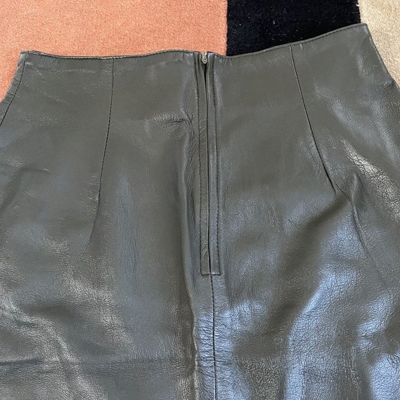 Georgetown leather design 100% leather skirt Size 10 - Picture 10 of 10